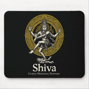 Shiva Creator Preserver Destroyer Nataraja Hindu V Mouse Pad