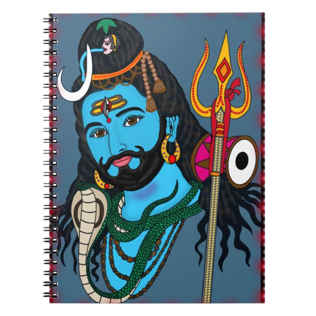 Shiva Face Stationery Notebook (Front)