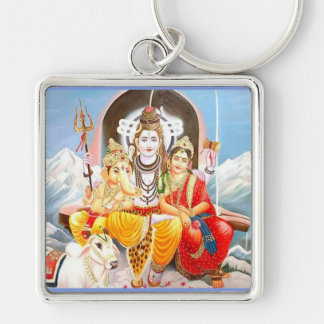 shiva family keychain