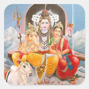 Shiva Family Stickers