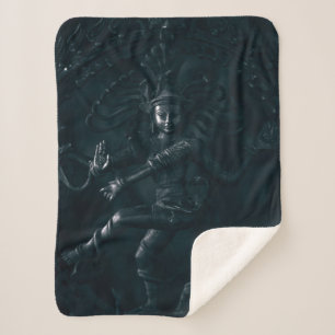 SHIVA, HINDU GOD of DESTRUCTION Sherpa Blanket