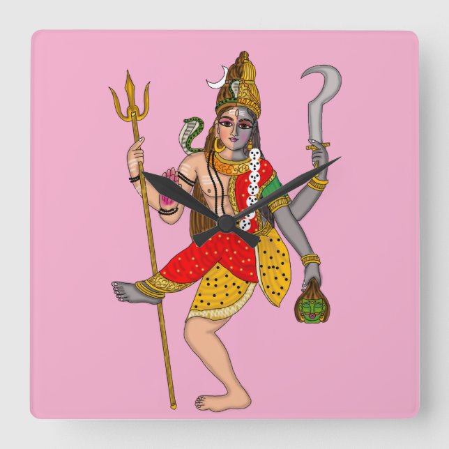 Shiva Kali Wall Clock (Front)