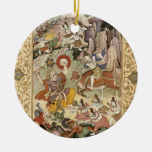 Shiva killing the Demon Andhaka, c.1585-90 Ceramic Ornament