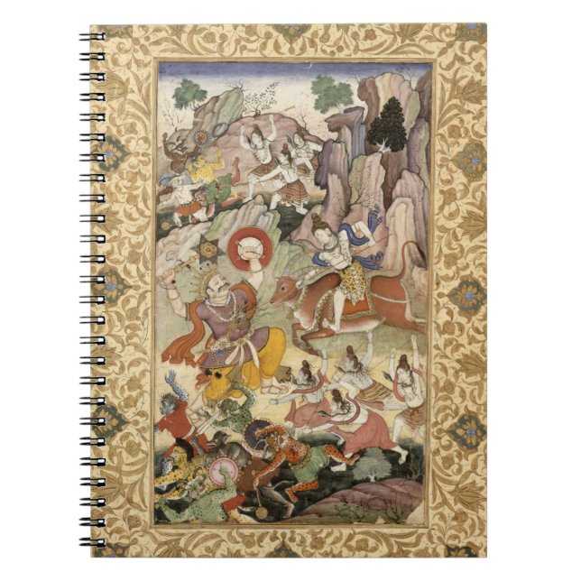 Shiva killing the Demon Andhaka, c.1585-90 Notebook (Front)