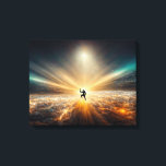 Shiva lighting the universe canvas print<br><div class="desc">Shiva recreating the universe by the light</div>
