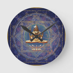 Shiva Mahamrityunjaya - Health, Peace & Prosperity Round Clock