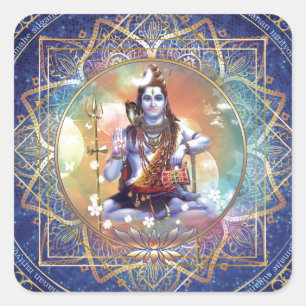 Shiva Mahamrityunjaya - Karma purifying Square Sticker