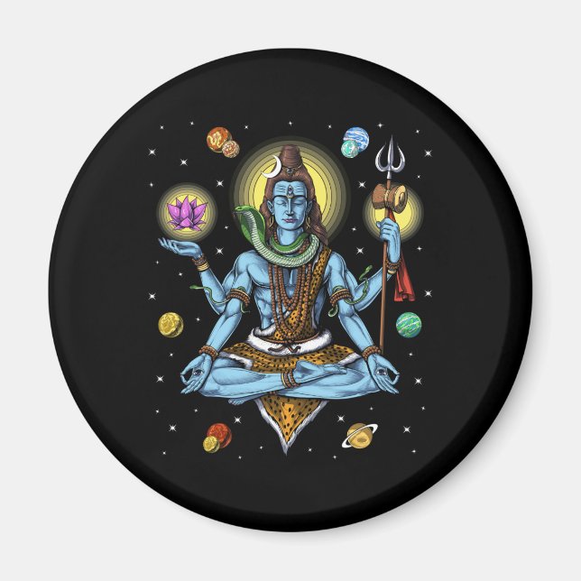 Shiva Meditation Magnet (Front)