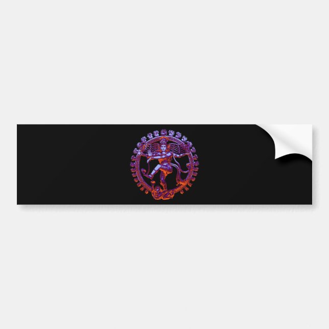 Shiva Nataraja dancing Bumper Sticker (Front)