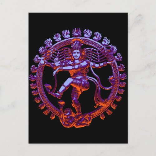 Shiva Nataraja dancing Postcard