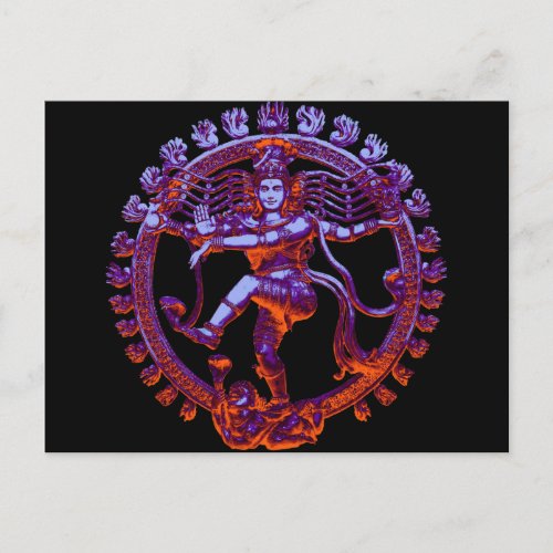 Shiva Nataraja dancing Postcard