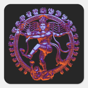 Shiva Nataraja dancing Square Sticker