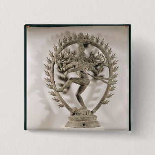 Shiva Nataraja, Dravidian Pinback Button
