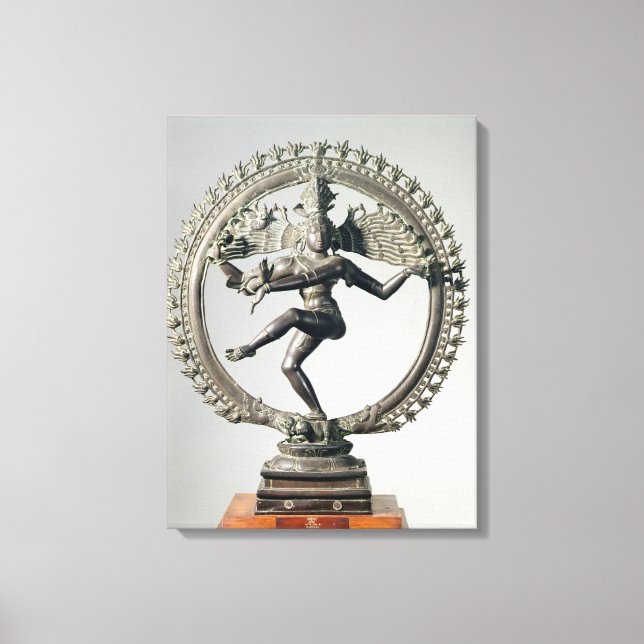 Shiva Nataraja, Tamil Nadu, Late Chola (bronze) Canvas Print (Front)