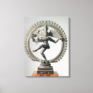 Shiva Nataraja, Tamil Nadu, Late Chola (bronze) Canvas Print