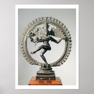 Shiva Nataraja, Tamil Nadu, Late Chola (bronze) Poster