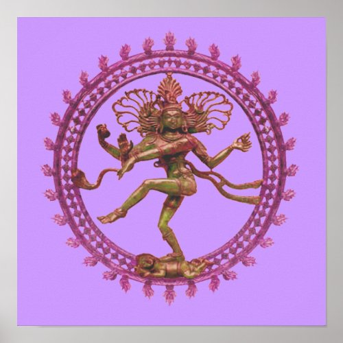 Shiva Nataraja the Cosmic Dancer Poster