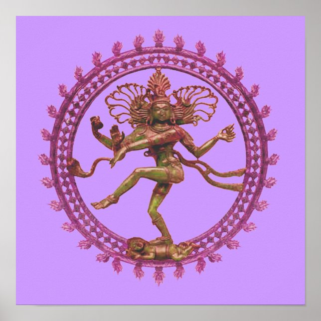 Shiva (Nataraja) the Cosmic Dancer Poster (Front)
