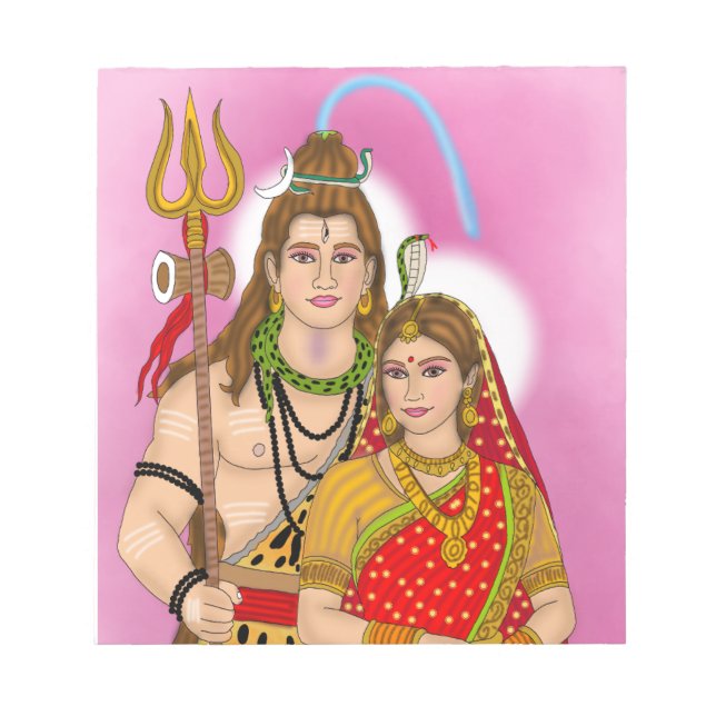 Shiva Parvati Notepad (Front)