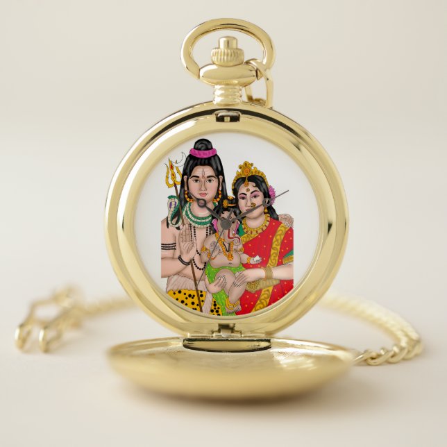 Shiva’s Family Clock Pocket Watch (Inside)
