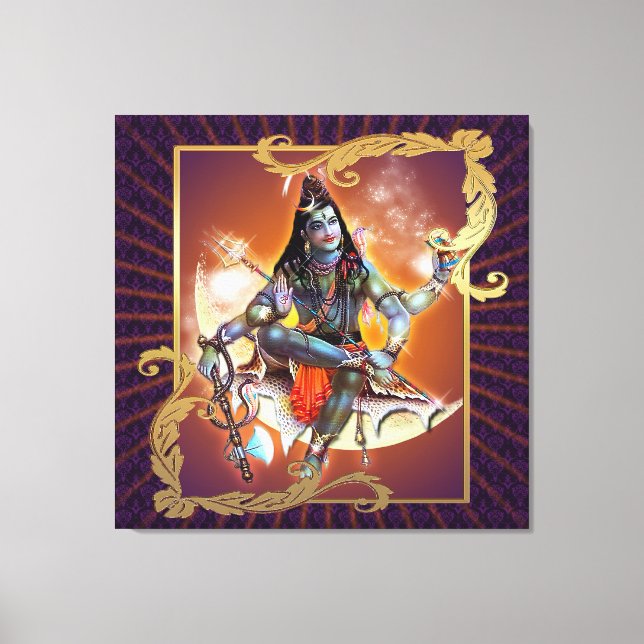 Shiva - Sunset Glow - Wrapped Canvas Print (Front)