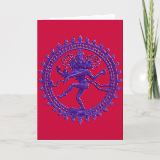 Shiva the Cosmic Dancer greeting card (Front)
