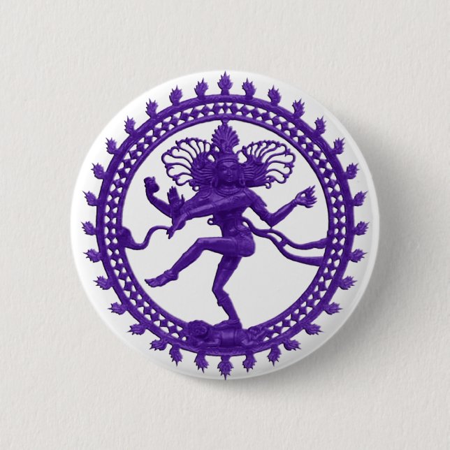 Shiva the Cosmic Dancer Pinback Button (Front)