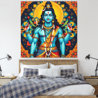 SHIVA THE DESTROYER-4 CANVAS PRINT
