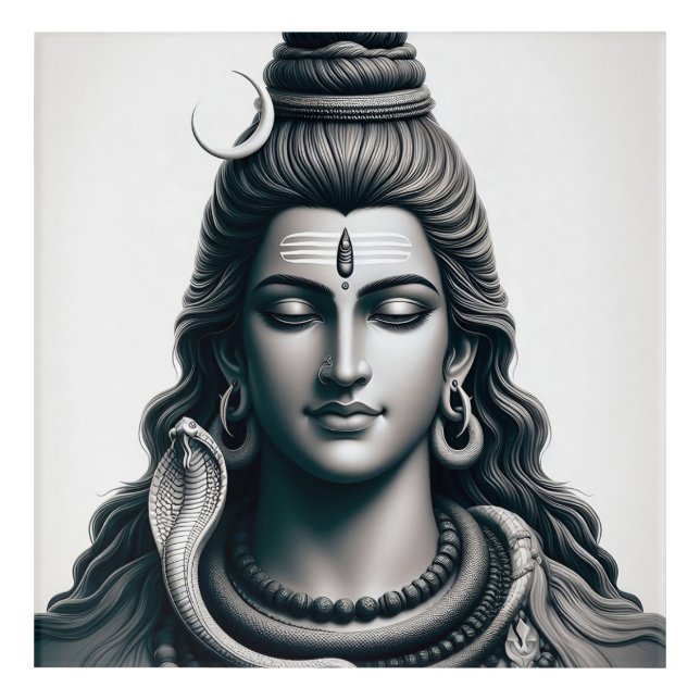 Shiva the Destroyer: The Guardian of the Universe Acrylic Print (Front)