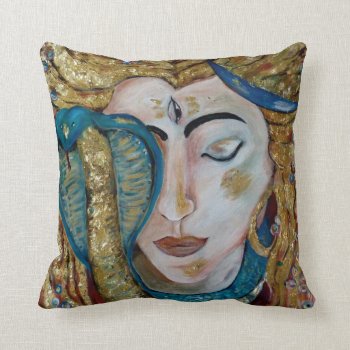 Shiva Throw Pillow by Avanda at Zazzle