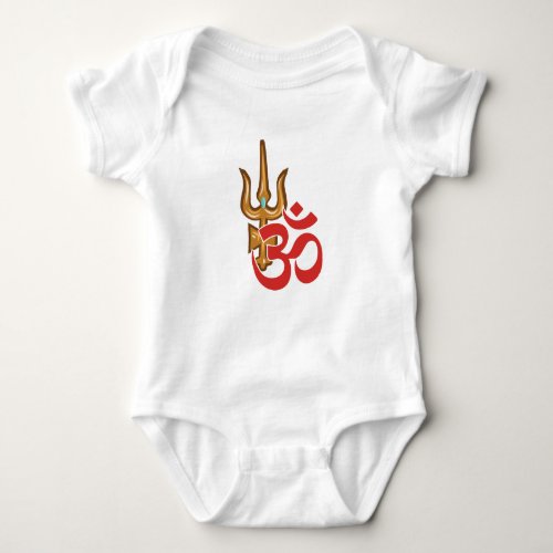 Shiva Trishula Baby Bodysuit