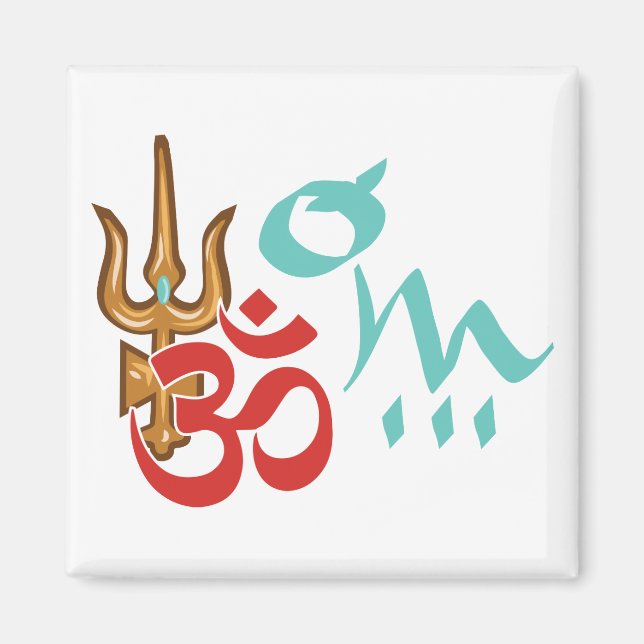 Shiva Trishula OM Magnet (Front)