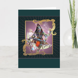 Shiva - Vintage Moss - Card, Greeting, Note Card