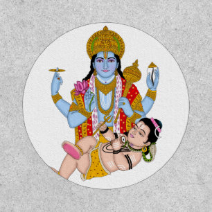 Shiva & Vishnu Stickers – Divine Spiritual Sticker Patch