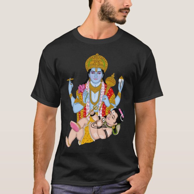 Shiva & Vishnu T-Shirts – Spiritual Wear for Devot (Front)