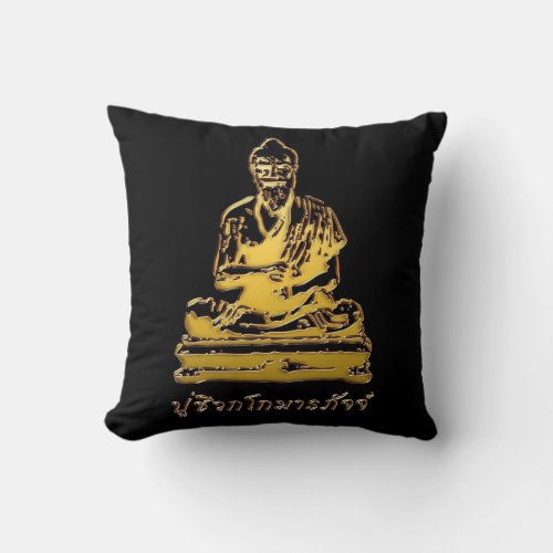 Shivago Komarpaj Buddha of Thai Massage Throw Pillow