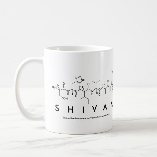 Shivam peptide name mug (Left)