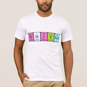Shivam periodic table name shirt