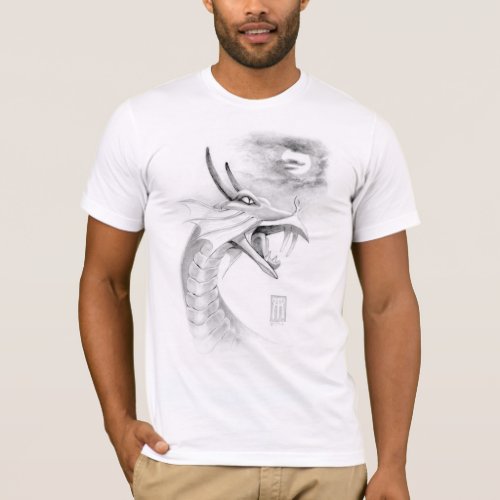 Shivan Dragon with Moon T_Shirt