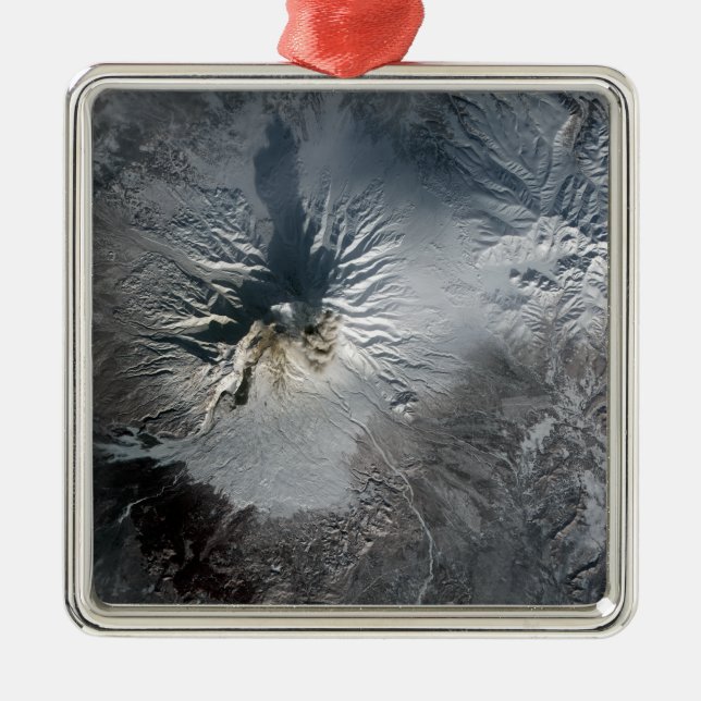 Shiveluch Volcano in Russia Metal Ornament (Front)