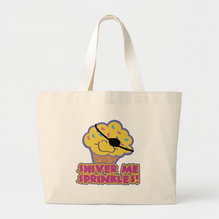 Shiver Me Sprinkles Pirate Cupcake Tote Bags