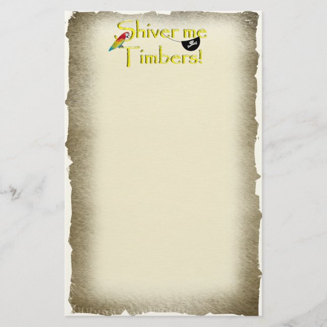 SHIVER ME TIMBERS! STATIONERY (Front)