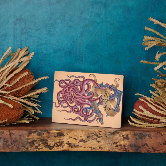 Shiver My Soul | Octopus Tatto Plaque (Side)
