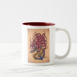 Shiver My Soul   Octopus Tatto Two-Tone Coffee Mug