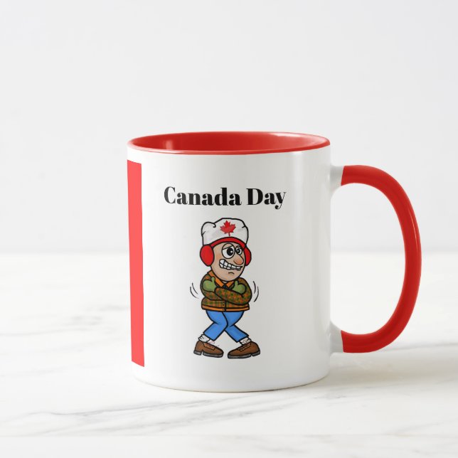 Shivering Canadian Canada Day Mug (Right)