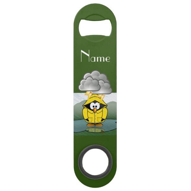 Shivering Rainy Day Penguin Thunder_Cove Bar Key (Front)