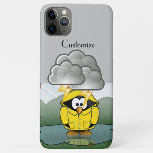 Shivering Rainy Day Penguin Thunder_Cove iPhone 11 Pro Max Case