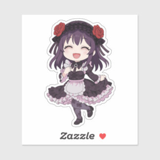 Shizuku-tan Chibi Cosplay Doll Art Sticker