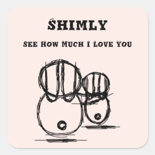 SHMILY Cute And Romantic Sticker For Couple