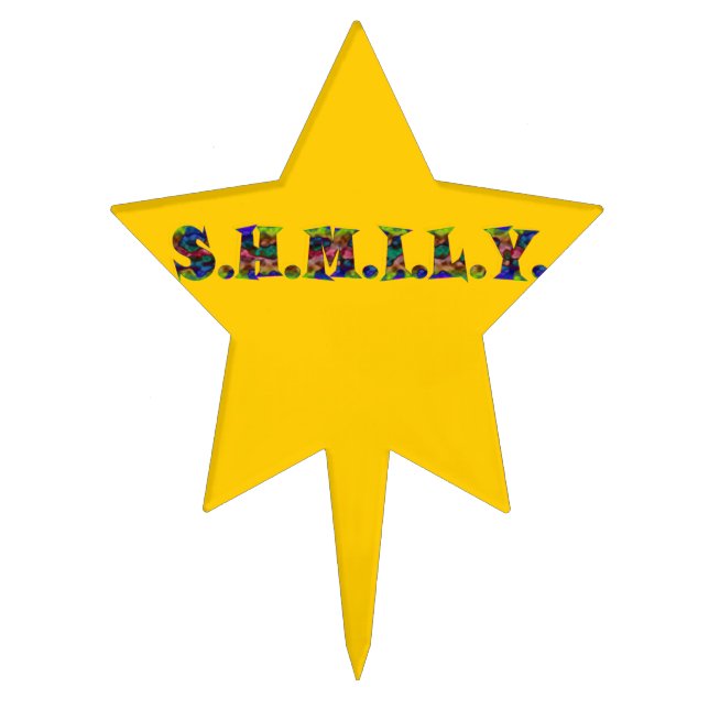 SHMILY Star Cakepic Cake Topper (Front)